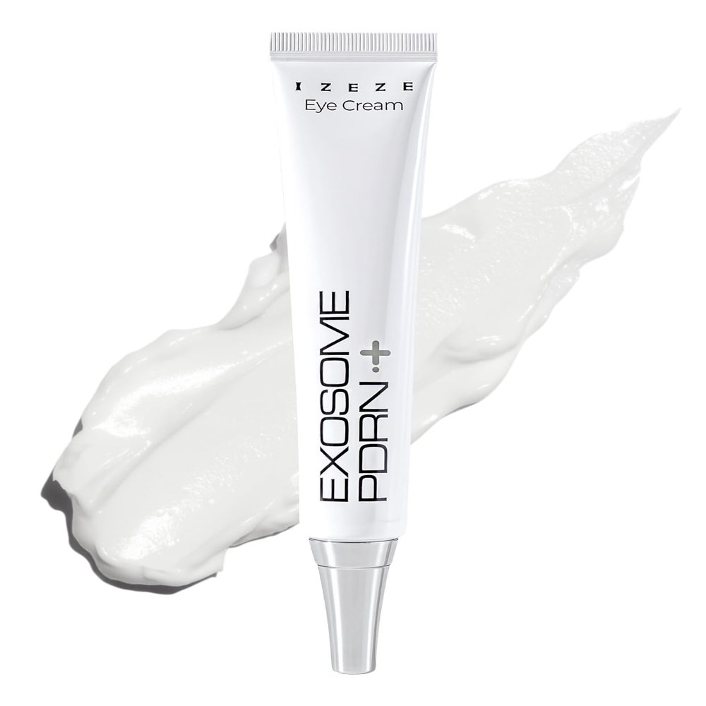 IZEZE Exosome PDRN Firming Eye Cream 1.01 fl.oz, 30 ml | Anti Wrinkle, Eye Lift Cream, Best Under Eye Cream, Lifting Care, Korean Eye Cream for Dark Circles, Fine Lines Skin Care