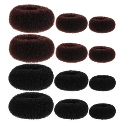 Alipis 12pcs Hair Donut Makers: Hair Bun Maker - Donut Bun Shapers/Rings for Women and Girls Ballet Style Updos - Hairstyles Accessories