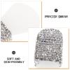 Alipis Silicone Face Mask Brush: Body Lotion Applicator With Rhinestone - Short Makeup Spatula Beauty Tools For Face For Mud Clay Diy Cream Foundation view 3