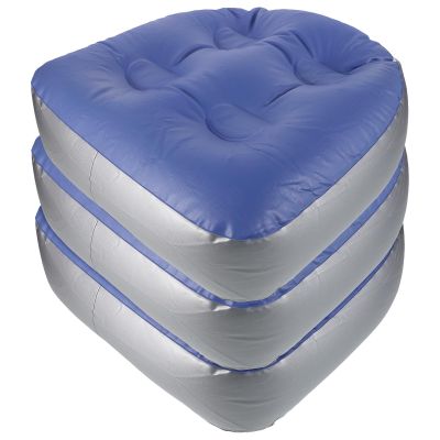 Abaodam 3PCS Ergonomic Inflatable Spa Cushion with Suction Cup - PVC Blow Up Bathtub Pad Bath Seat for Soaking Tub Bathroom Accessories