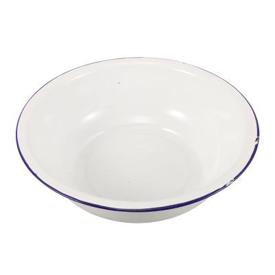 Alipis Enamelware Foot Soak Bowl: 40cm Deep Pedicure Bath Container - Enamel Salon Soaking Basin for Face Feet - Multi-Use Camping & Laundry Wash Tub