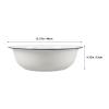 Alipis Enamelware Foot Soak Bowl: 40cm Deep Pedicure Bath Container - Enamel Salon Soaking Basin for Face Feet - Multi-Use Camping & Laundry Wash Tub view 4