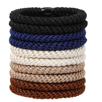 10Pcs Braided Hair Bands for Men, Non Slip Beard Ties Set, Multi-Color Men Bun Accessories, No Damage Elastic Bracelet Hair Ties with Smooth Beads for Long Thick Curly Hair Bun