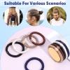 10Pcs Braided Hair Bands for Men, Non Slip Beard Ties Set, Multi-Color Men Bun Accessories, No Damage Elastic Bracelet Hair Ties with Smooth Beads for Long Thick Curly Hair Bun view 3
