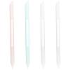 DECHOUS 4pcs Glass Cuticle Pusher Tool - Glass Manicure Stick - Double-Ended Cuticle Remover and Trimmer for Women - Nail Files for Salons and Home Use view 1
