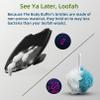 2 Pack Silicone Body Scrubber, Highly Elastic Bristles Handheld Brush for Shower, Lather Well and Gentle Exfoliating, Makes Skin Smooth, for Women and Men, Black and Gray view 4