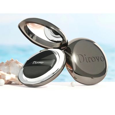 1 PC New Dirovo Foundation Cream, High Coverage Long Lasting Dirovo Powder Cream for All Skin Types, 10g (D01-Ivory)