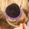 Alipis 20pcs Ballet Bun Hair Net For Women - Invisible Elastic Snood With Purple Lace Edges - Secure Bun Holder For Dance Recitals And Exams view 4