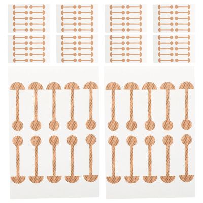 Alipis 200pcs Wing Of Nose Shaper Strips Self Adhesive Sticker Dumbbell Shape Patches Nose Corrector Device For Aesthetic Enhancement