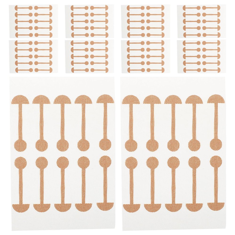 Alipis 200pcs Wing Of Nose Shaper Strips Self Adhesive Sticker Dumbbell Shape Patches Nose Corrector Device For Aesthetic Enhancement