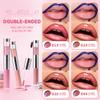 Peel Off Lip Liner & Gloss Long-Lasting Smudge-Proof Soft Rosy Peach Lip Tint & Lip Stain Liner with Hydrating High Shine Gloss for Defined, Fuller Peachy Lips Waterproof Soft Glam Lip Makeup view 2