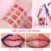 Peel Off Lip Liner & Gloss Long-Lasting Smudge-Proof Soft Rosy Peach Lip Tint & Lip Stain Liner with Hydrating High Shine Gloss for Defined, Fuller Peachy Lips Waterproof Soft Glam Lip Makeup view 4