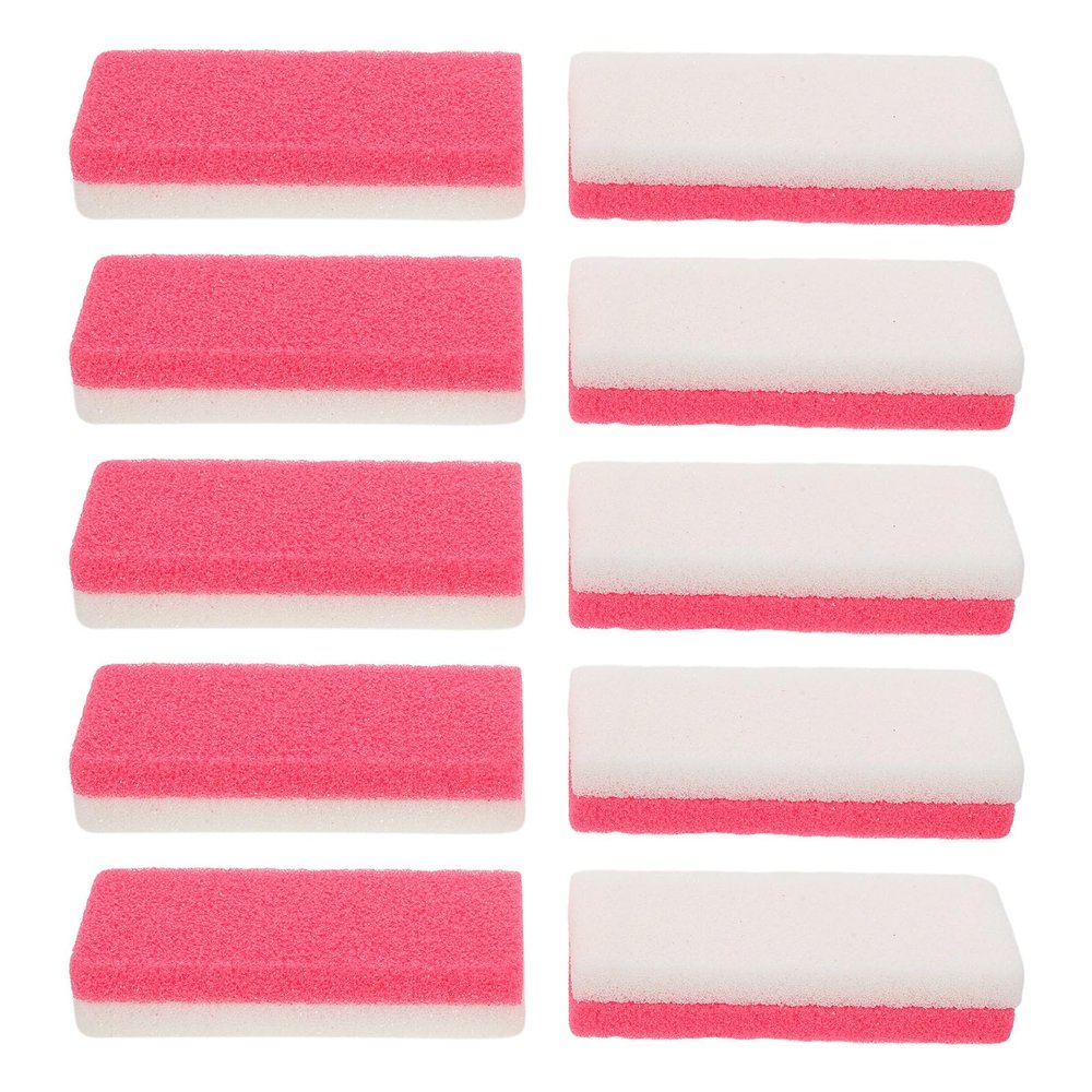 WRITWAA 10pcs Exfoliating Foot Pumice Stones - Double Sided Hard Skin & Callus Remover Tool for Home Pedicure Shower Foot Cleaning - Reusable Dead Skin Scrubber for Men Women