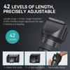 Beard Trimmer for Men - Professional 42 Adjustable Length Settings Hair Clippers, Christmas Gift Body Hair Trimmer for Men Precision Shaving Facial Head Nose Trimmers LED Display Mustache Trimmers view 2