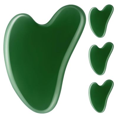 Alipis 4pcs Gua Sha Scraping Massage Tool Heart Shape Facial Massager for Face Eyes and Body Sculpting Tool for Spa Relaxing Guasha Facial Massage Experience