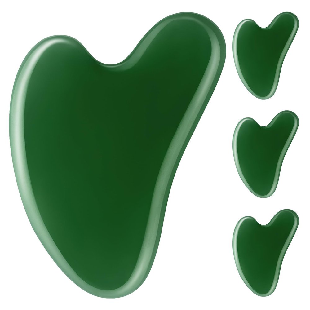 Alipis 4pcs Gua Sha Scraping Massage Tool Heart Shape Facial Massager for Face Eyes and Body Sculpting Tool for Spa Relaxing Guasha Facial Massage Experience