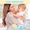 Body Powder Container - Portable Bath Dusting Storage, Dusting Holder with Puff, Ideal for Talcum, Loose, and Bath Powder, Compact Travel-Friendly Design for Home, Bathroom, Spa, or Gym Use view 4
