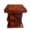 360 Rotating Cosmetic Organizer - Wooden Makeup Storage Rack Countertop Display, Perfume Holder, Vanity Organizer, Bathroom Bedroom Dorm Accessory | Rotating Makeup Rack for Home Apartment Closet view 1