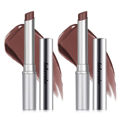 BAISEN DIARY 2PCS Honey Lipstick Tinted Lip Balm - Sheer Hydrating Lipstick for All Skin Tones - Moisturizing Lip Color, Nourishing Lip Balm with a Hint of Natural Black Cherry Tint (2Pcs Nude Honey)