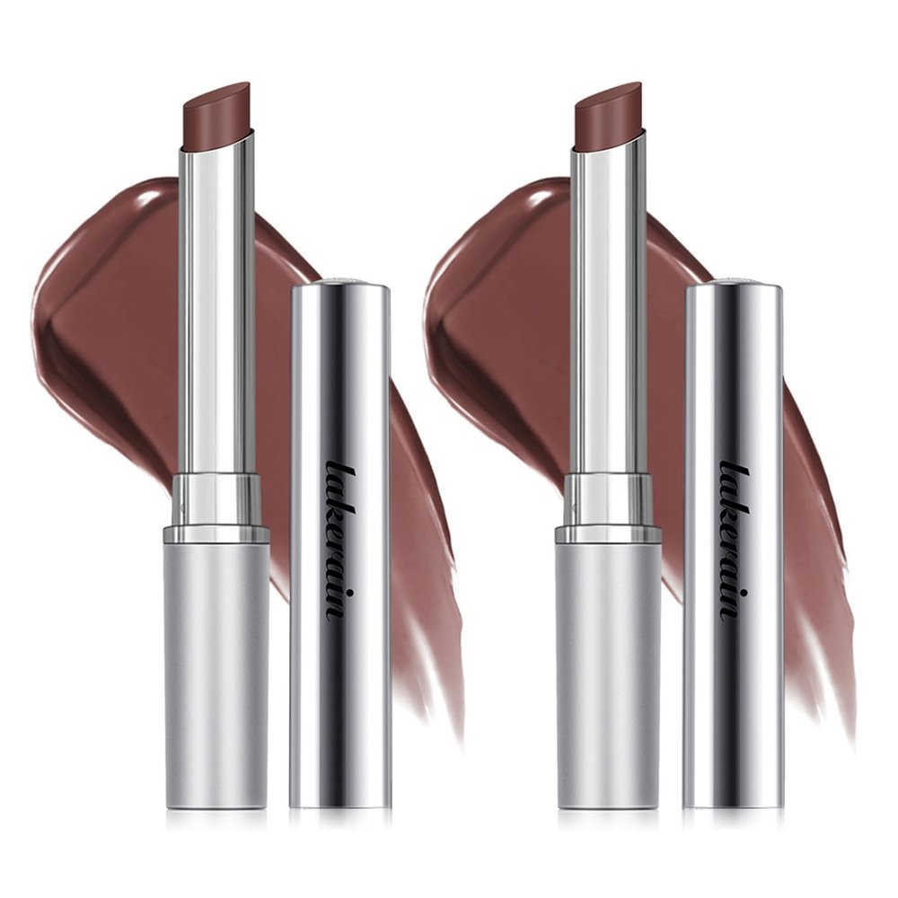 BAISEN DIARY 2PCS Honey Lipstick Tinted Lip Balm - Sheer Hydrating Lipstick for All Skin Tones - Moisturizing Lip Color, Nourishing Lip Balm with a Hint of Natural Black Cherry Tint (2Pcs Nude Honey)