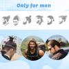10Pcs Black Braided Hair Bands, No Damage Beard Ties Set, No Slip Elastic Ponytail Holders, Workout Bracelet Accessories with Smooth Beads for Men Women Long Thick Curly Hair Bun view 4