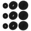 Alipis 9pcs Hair Donut Bun Maker Set: Hair Black Donut Bun Former Versatile Nylon Large Medium Small Sizes Easy Chignon Sock Makers view 1