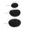 Alipis 9pcs Hair Donut Bun Maker Set: Hair Black Donut Bun Former Versatile Nylon Large Medium Small Sizes Easy Chignon Sock Makers view 2