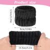 8Pcs Black Microfiber Spa Wrist Bands for Face Washing, Stretchy Arm Wrist Towels, Anti-Spill Wristbands to Stop Water Running Down Arms, Womens Bath Accessories, Essential Skincare Tools view 2