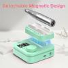 CHRISTINE SHELLY Cordless Nail Drill: 35000 PRM Electric Nail File, Professional Efile Nail Drill with Bits Kit for Acrylic Gel Polishing Removing view 2