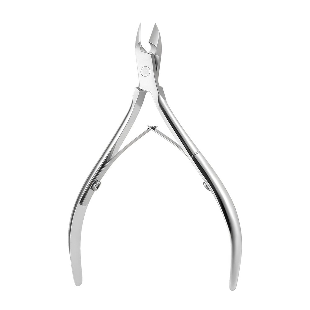 Criyar Precision Cuticle Nippers Trimmer Set, Double Spring Cuticle Remover Pusher Cutter, Manicure Pedicure Tools for Toenails Hard Skin Nail Care Supplies, Nail Clippers&Scissors (Silver 1PACK)