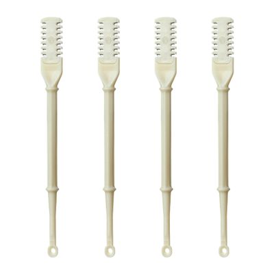 4pcs Double Sided Nose Ear Hair Trimmer with Ear Picker 2 in 1 Nasal Hair Cutter Portable Nostril Nose Hairs Scissors for Women Men Travel