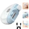 2026 Upgraded Electric Nail Clipper, 3 Speeds Power Automatic Nail Trimmer with LED Light & Clip Storage, 2-in-1 Rechargeable Toenail Clippers for Electric Smart Nail Clippers for Adults Seniors view 1