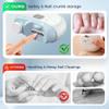 2026 Upgraded Electric Nail Clipper, 3 Speeds Power Automatic Nail Trimmer with LED Light & Clip Storage, 2-in-1 Rechargeable Toenail Clippers for Electric Smart Nail Clippers for Adults Seniors view 4