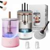 3 In 1 Electric Makeup Brush Cleaner Machine with Dryer,Automatic Makeup Brush Cleaner,Quiet Power Spin for All Size Beauty Makeup Brush (2PCS-C) view 1