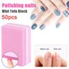 Mini Double Sided Nail File Blocks, 50Pcs Color Sponge Buffing & Polishing Strips for Manicure view 2