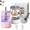 3 In 1 Electric Makeup Brush Cleaner Machine with Dryer,Automatic Makeup Brush Cleaner,Quiet Power Spin for All Size Beauty Makeup Brush (2PCS-E) view 1