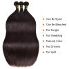 10A Human Hair Bundles 26 28 30 Inch Straight Bundles Human Hair 100% Unprocessed Brazilian Virgin Hair Quick Weave Extensions Natural Black view 2