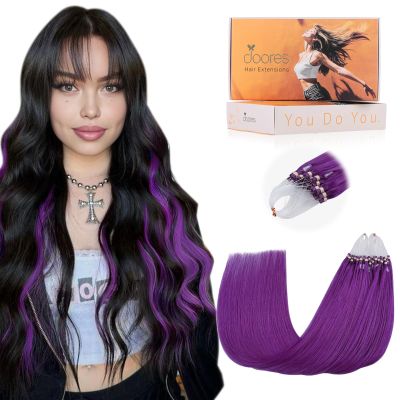 DOORES Hair Extensions Real Human Hair