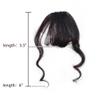 Meiverah Fluffy Curly Bangs Hairpieces for Women - Natural Black view 4