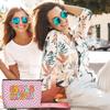 3 Pcs Girls Weekend Gifts Cosmetic Bag Retro Plaid Makeup Bag Funny Girls Trip Gifts Favors Vacation Birthday Christmas Friendship Gift for Women Bestie Daughter Best Friend Bachelorette Party view 4