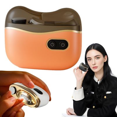 2026 New Automatic Electric Nail Clipper, Upgrade 3-in-1 Electric Nail Trimmer Clippers for Fingers and Toes with 2 Adjustable Speeds (Orange)