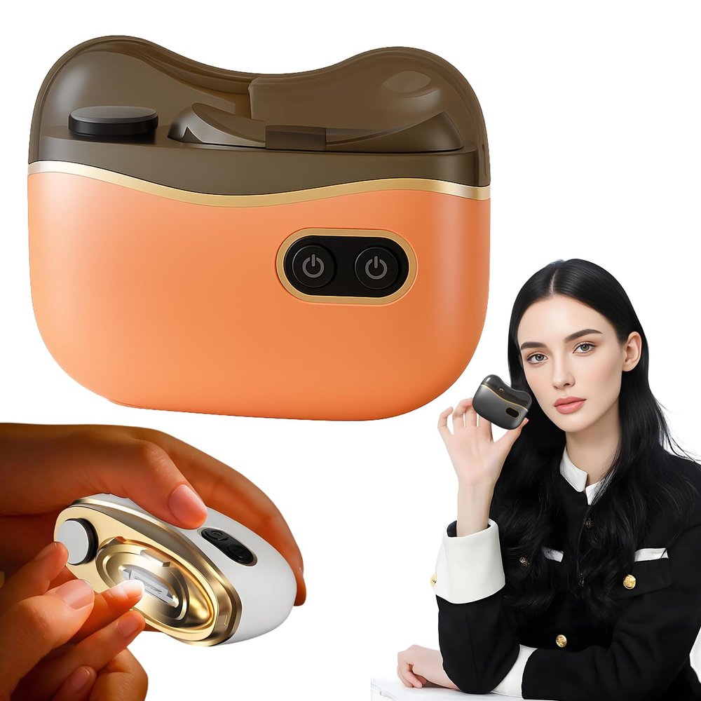 2026 New Automatic Electric Nail Clipper, Upgrade 3-in-1 Electric Nail Trimmer Clippers for Fingers and Toes with 2 Adjustable Speeds (Orange)