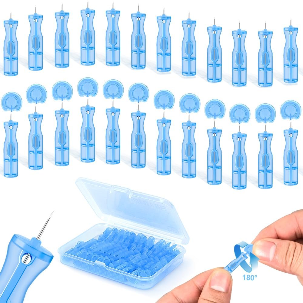 DTTIYXI Pimple Needle 50PCS, Sterile Acne Needle Kit & Pimple Popper Needles for Blemish & Blackhead Removal, Disposable Extraction Tools for Clear Skin (Home & Salon Use)