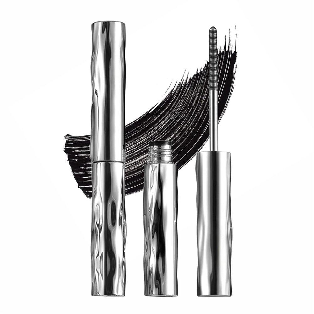 2PCS Iron Wand Tubing Mascara, magnetic mascara, 3D Metal Brush Waterproof Quick-Dry Formula, Liquid Lash Extensions Effect, Long-Lasting Volume & Curl, No Flaking Clumping, Bold Black