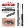 2PCS Iron Wand Tubing Mascara, magnetic mascara, 3D Metal Brush Waterproof Quick-Dry Formula, Liquid Lash Extensions Effect, Long-Lasting Volume & Curl, No Flaking Clumping, Bold Black view 2