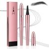 2026 New Microblading Eyebrow Pen, Waterproof Eyebrow Pencil, Eye Brow Pen with 4 Tip, Premium Natural Magic Eyebrow Makeup Fine Stroke Contouring Pencil Long-Lasting Stay on All Day (Black) view 1