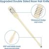 12pcs Nasal Hair Cutter,Double Sided Nose Hair Cutter, Portable 360 Rotating Manual Nose Hair Trimmer for Men and Women view 3