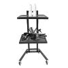 2-Tier Salon Trolley with Wheels, Durable Storage for Hairdressing Tools view 1