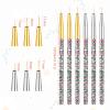 6 Pcs Eyeliner Brushes, Fine Point Thin Eye Makeup Cosmetic Gel Graphic Eyeliner Applicator Water Activated Liner Precision Eye Liner Brushes for Wet Powder Liquid Gel view 2