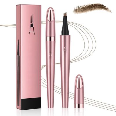 2026 New Microblading Eyebrow Pen, Waterproof Eyebrow Pencil, Eye Brow Pen with 4 Tip, Premium Natural Magic Eyebrow Makeup Fine Stroke Contouring Pencil Long-Lasting Stay on All Day (Light coffee)